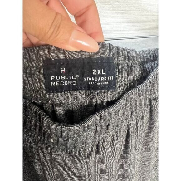 Public Record Pants Mens Jogger Gray Pant 2XL - Picture 5 of 6